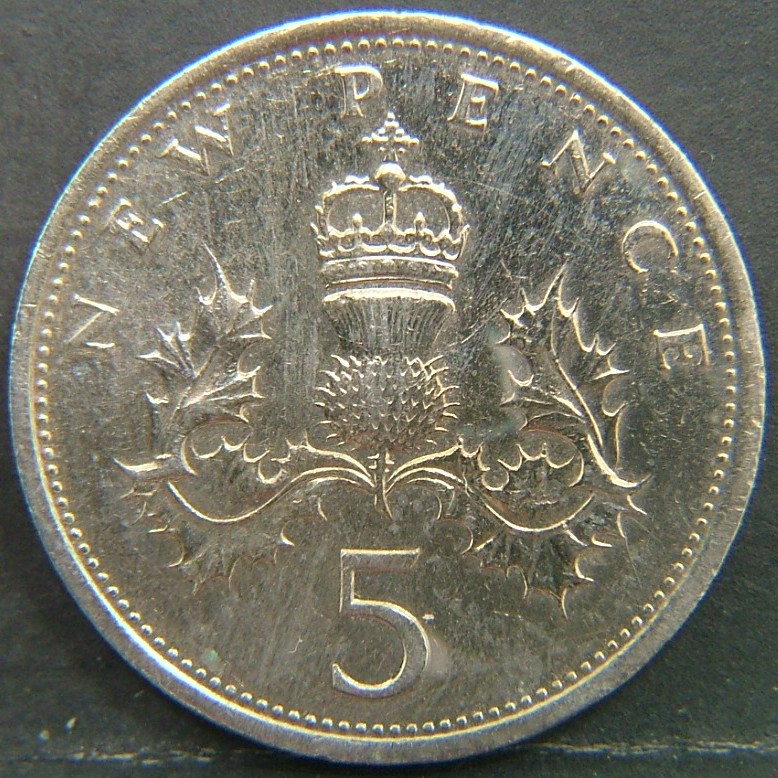 Additional view 2 of 🇬🇧 United Kingdom – Monarchs and Milestones 5 Pence 1975 coin
