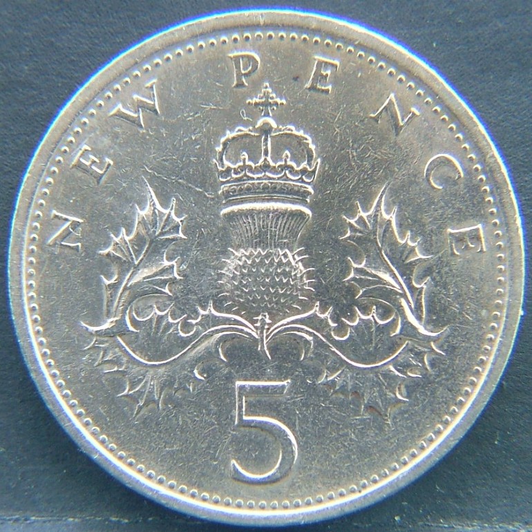 Additional view 1 of 🇬🇧 United Kingdom – Monarchs and Milestones 5 Pence 1980 coin