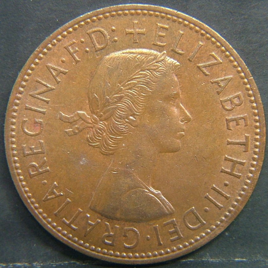 Back side of 🇬🇧 United Kingdom – Monarchs and Milestones 1 Penny  1962 object