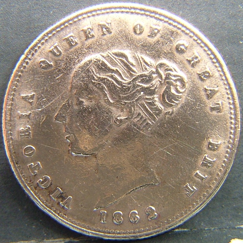 Back side of 🇬🇧 United Kingdom – Monarchs and Milestones Token  1862 object