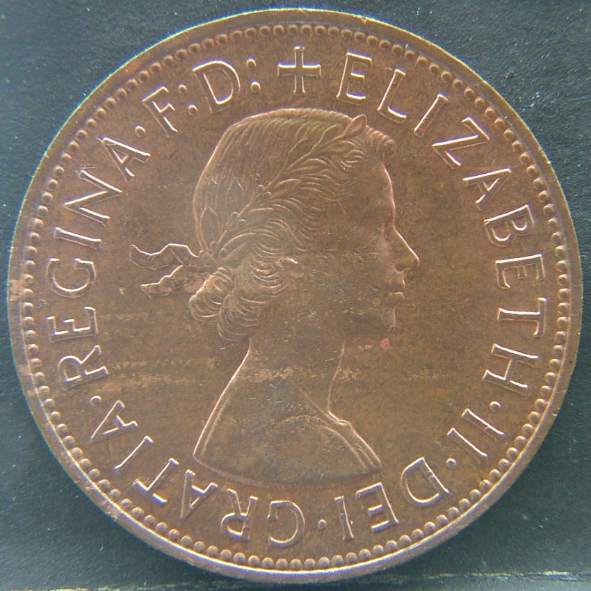 Back side of 🇬🇧 United Kingdom – Monarchs and Milestones 1 Penny  1963 object