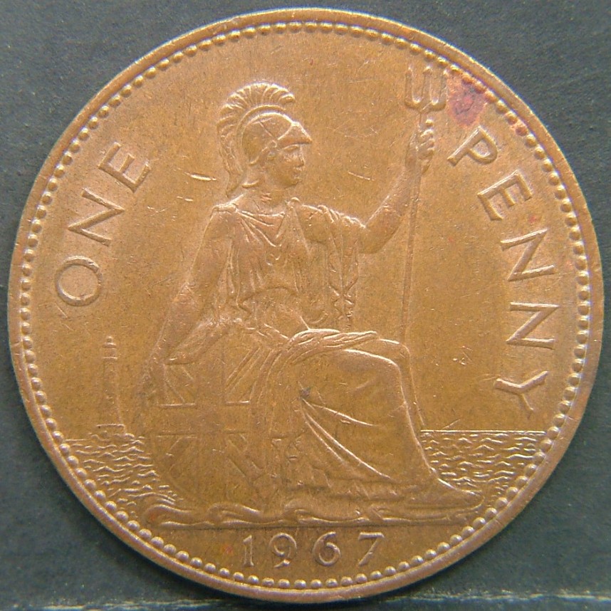 Additional view 2 of 🇬🇧 United Kingdom – Monarchs and Milestones 1 Penny  1967 object
