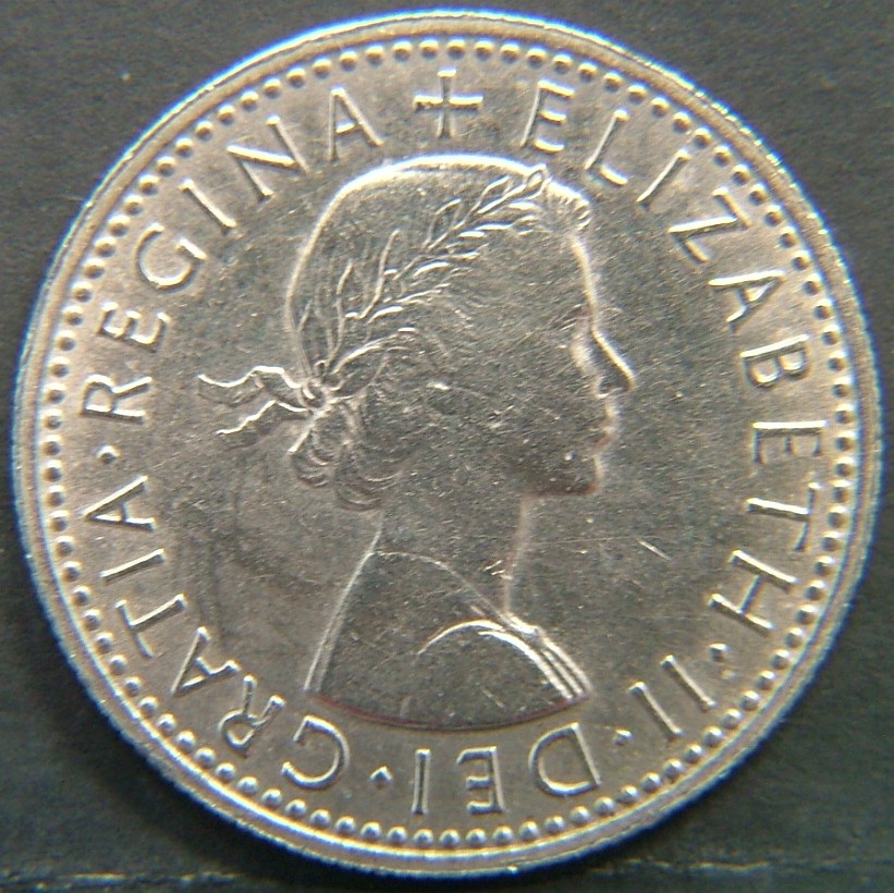 Back side of 🇬🇧 United Kingdom – Monarchs and Milestones 6 Pence 1965 coin