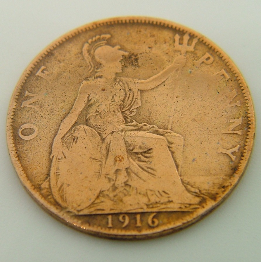 Additional view 2 of Great Britain 1 Penny 1916 coin