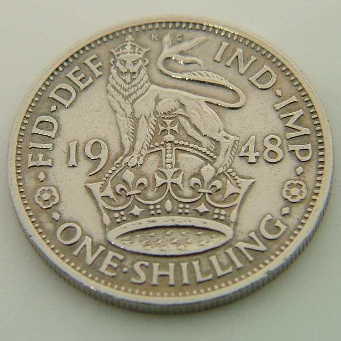 Additional view 1 of Great Britain 1 Shilling Eng 1948 coin