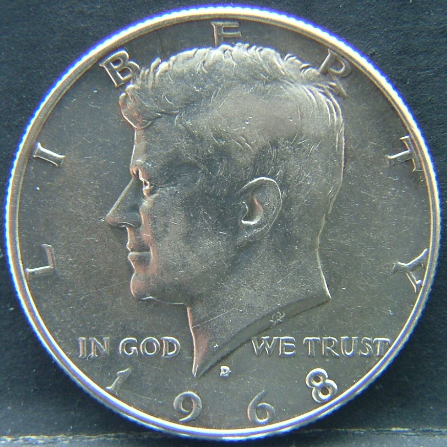 Front side of 🇺🇸 USA – Coins of the United States Half Dollar 1968 coin