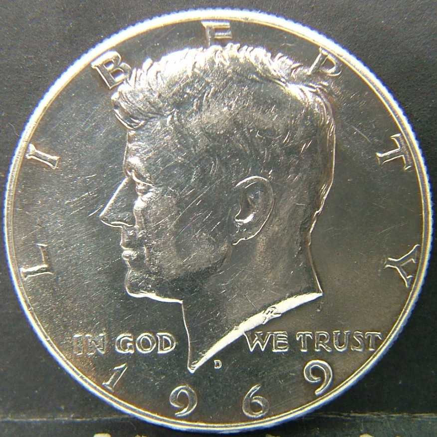 Back side of 🇺🇸 USA – Coins of the United States Half Dollar  1969 object