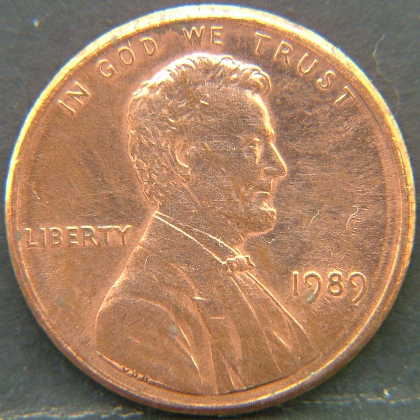 Back side of 🇺🇸 USA – Coins of the United States 1 Cent 1989 coin