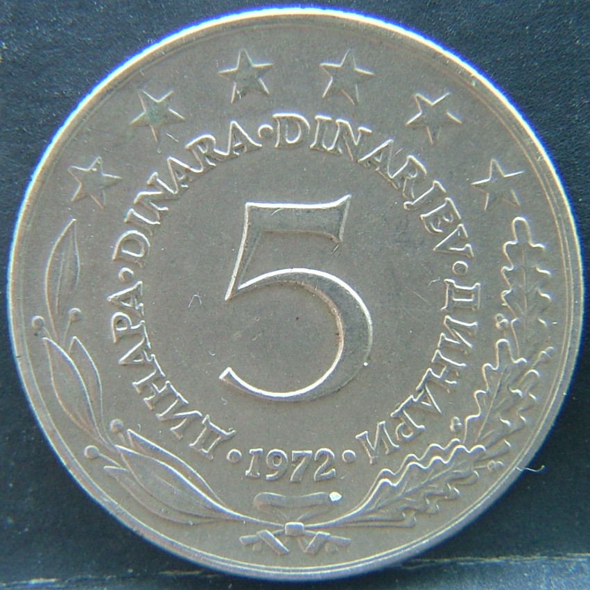 Additional view 2 of 🇾🇪 YUGOSLAVIA – From Unity to Dissolution 5 Dinara  1972 object